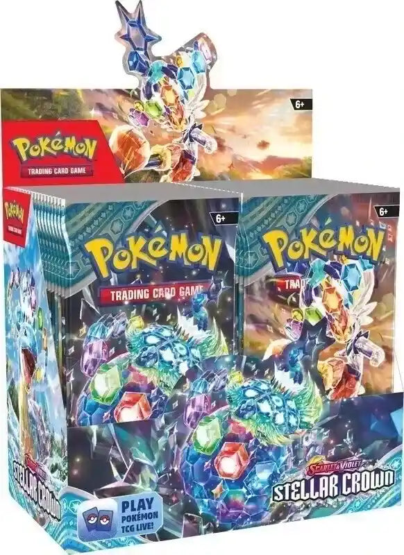 Pokemon TCG: Scarlet and Violet Stellar Crown Factory Sealed Booster Box - pokecardshop.world